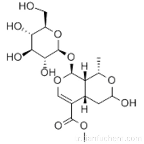 1H, 3H-Pyrano [3,4-c] piran-5-karboksilik asit, 8- (bD-glikopiranosiloksi) -4,4a, 8,8a-tetrahidro-3-hidroksi-1-metil-, metil ester, (57188051 , 1S, 3R, 4aS, 8S, 8aS) - CAS 25406-64-8